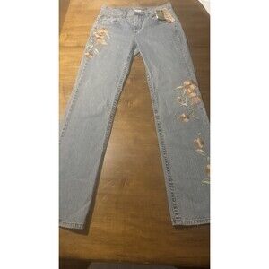 Z. Cavaricci Women's Jeans Embroidered Stretch Vintage Size 10 X 34 NWT